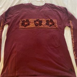 Crazy Shirts of Hawaii Long Sleeve Floral UNISEX Shirt - ALOHA